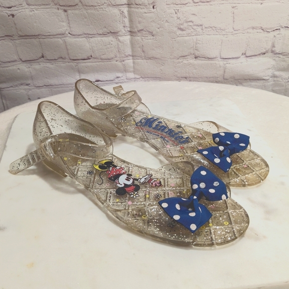 Disney "Minnie's Sweet Shop"Jelly Sandals 2-3 Big Kid VGUC - Picture 2 of 13